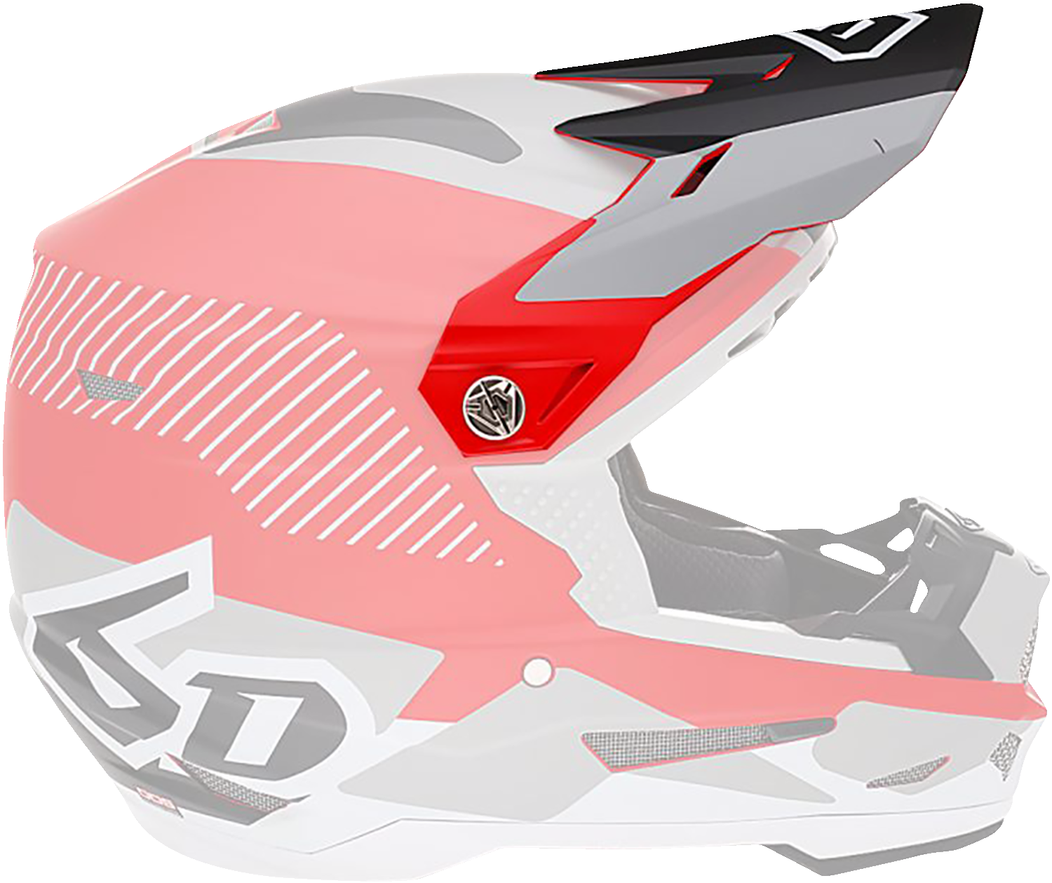 6D ATR-2 Visor - Fusion - Red 72-6103