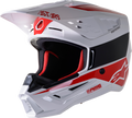 ALPINESTARS SM5 Helmet - Bond - White/Red - Large 8303522-2032-LG