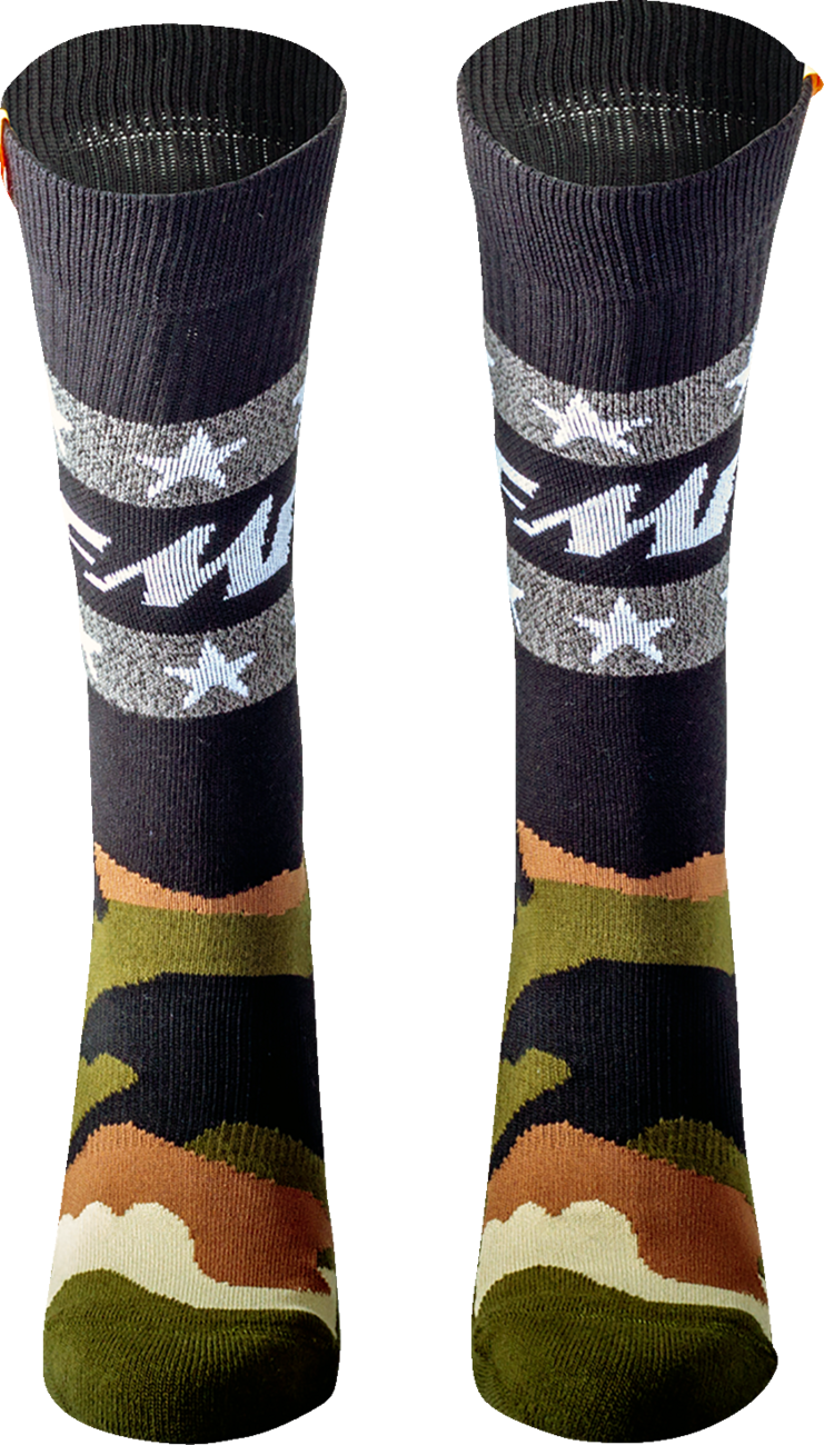 FMF Camo Stars Socks - Camo - One Size SP22194907 3431-0730