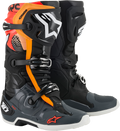 ALPINESTARS Tech 10 Boots - Black/Gray/Orange/Fluorescent Red - US 11 2010020-1143-11