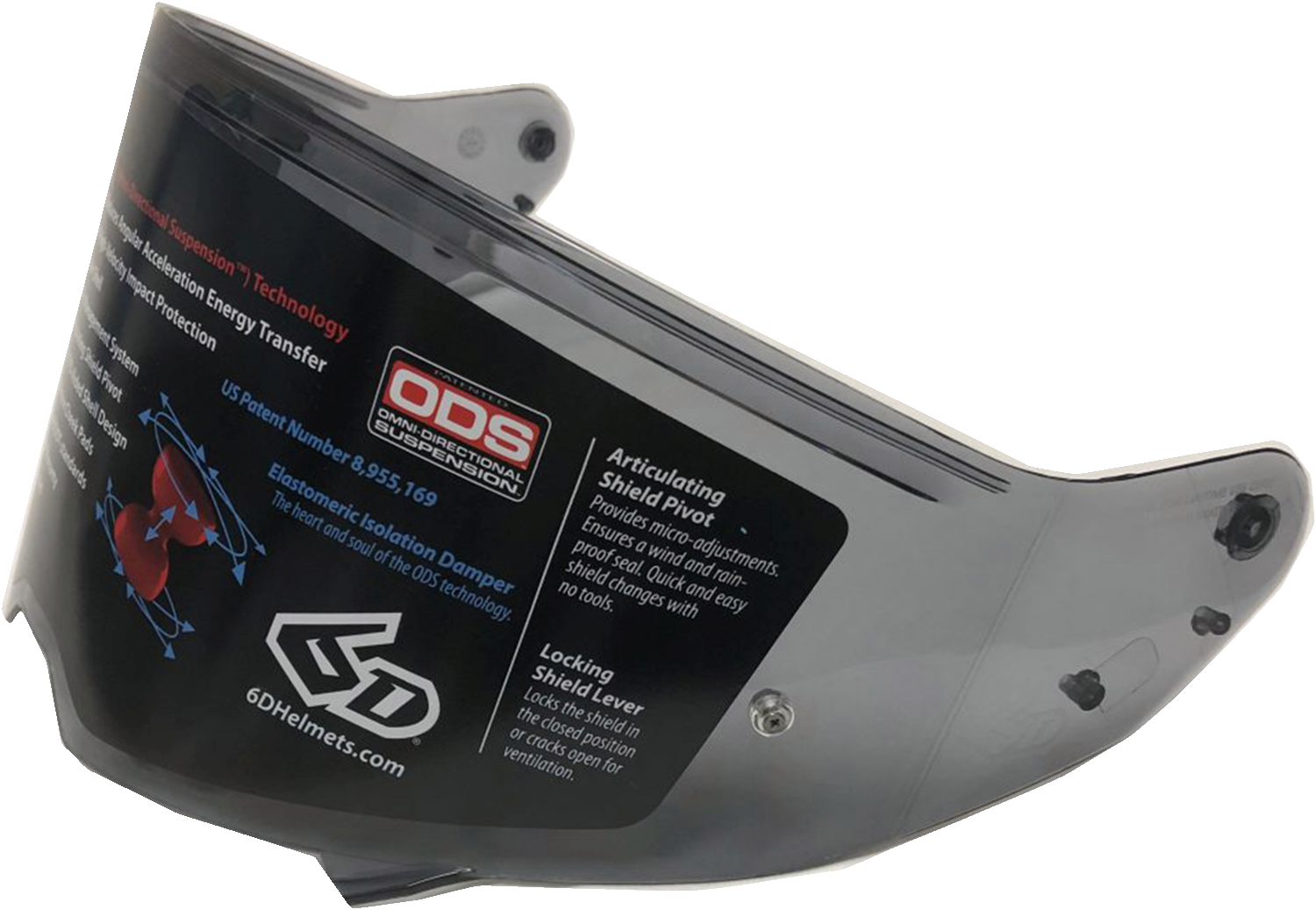 6D ATS-1 Shield - Pinlock - Light Smoke 82-5007