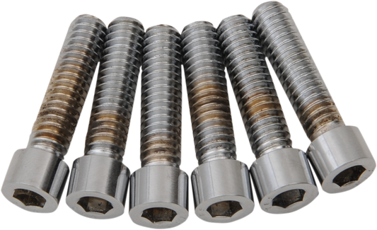 DRAG SPECIALTIES Transmission Top Smooth Bolt Kit - Chrome - M8 MK786S