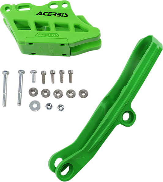 ACERBIS Chain Guide 2.0 and Slider Kit - Kawasaki - Green 2734950006