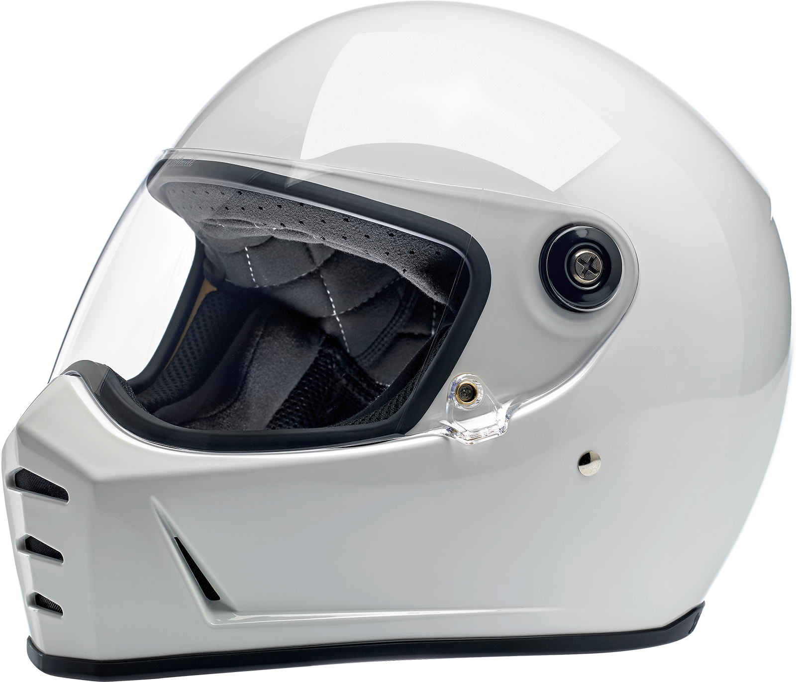 BILTWELL Lane Splitter Helmet - Gloss White - Large 1004-104-104