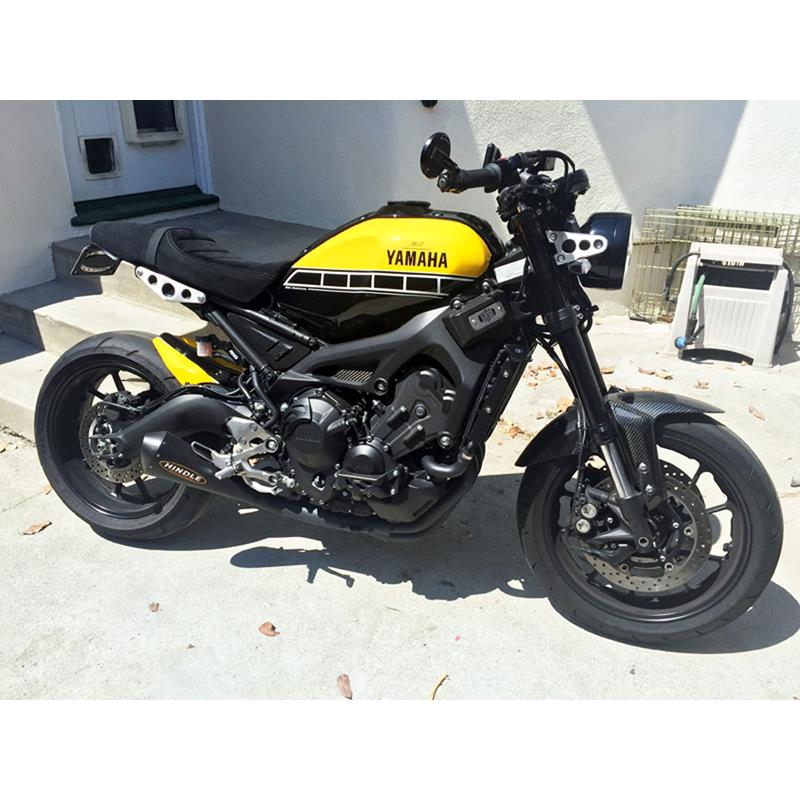 Hindle Evo Megaphone Full System Yamaha XSR900 2016-20  Megaphone Black Ceramic Tip