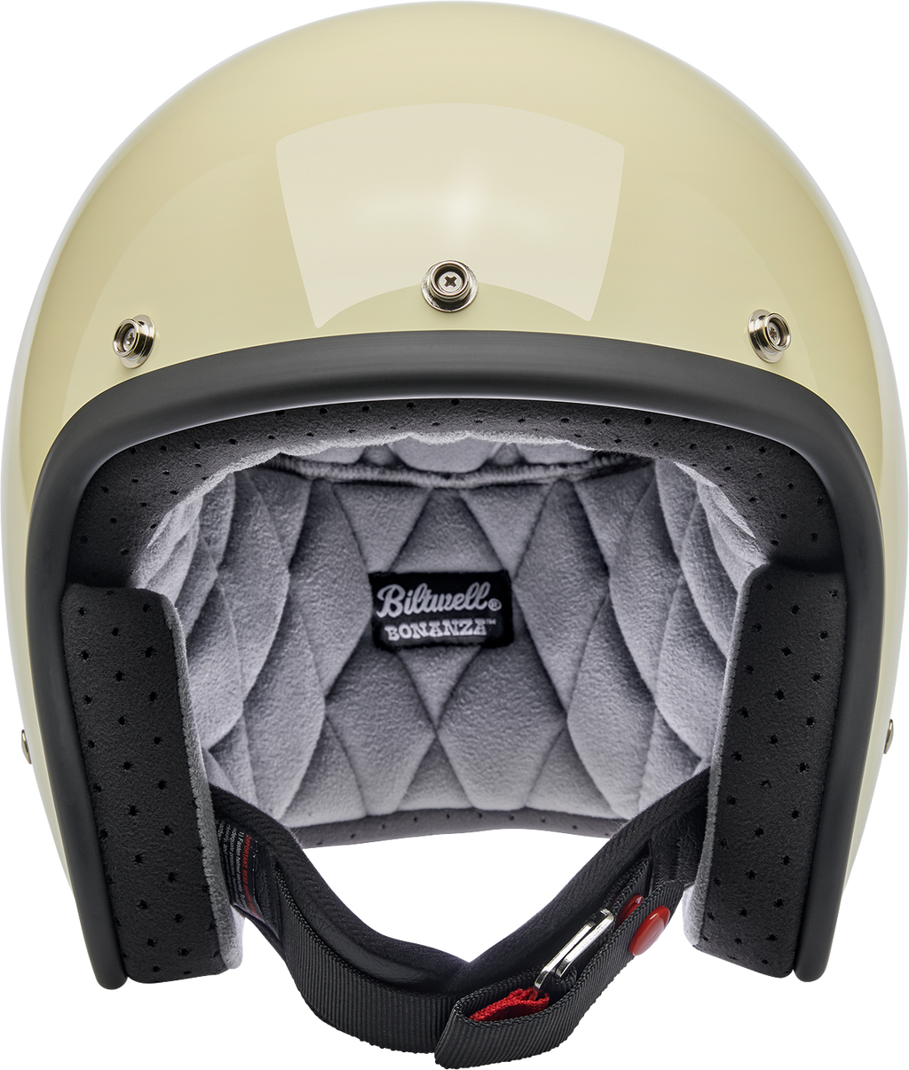 BILTWELL Bonanza Helmet - Gloss Vintage White - Small 1001-102-202