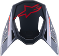 ALPINESTARS Supertech M8 Visor - Radium 2 - Gloss Black/Red 8981523-1397