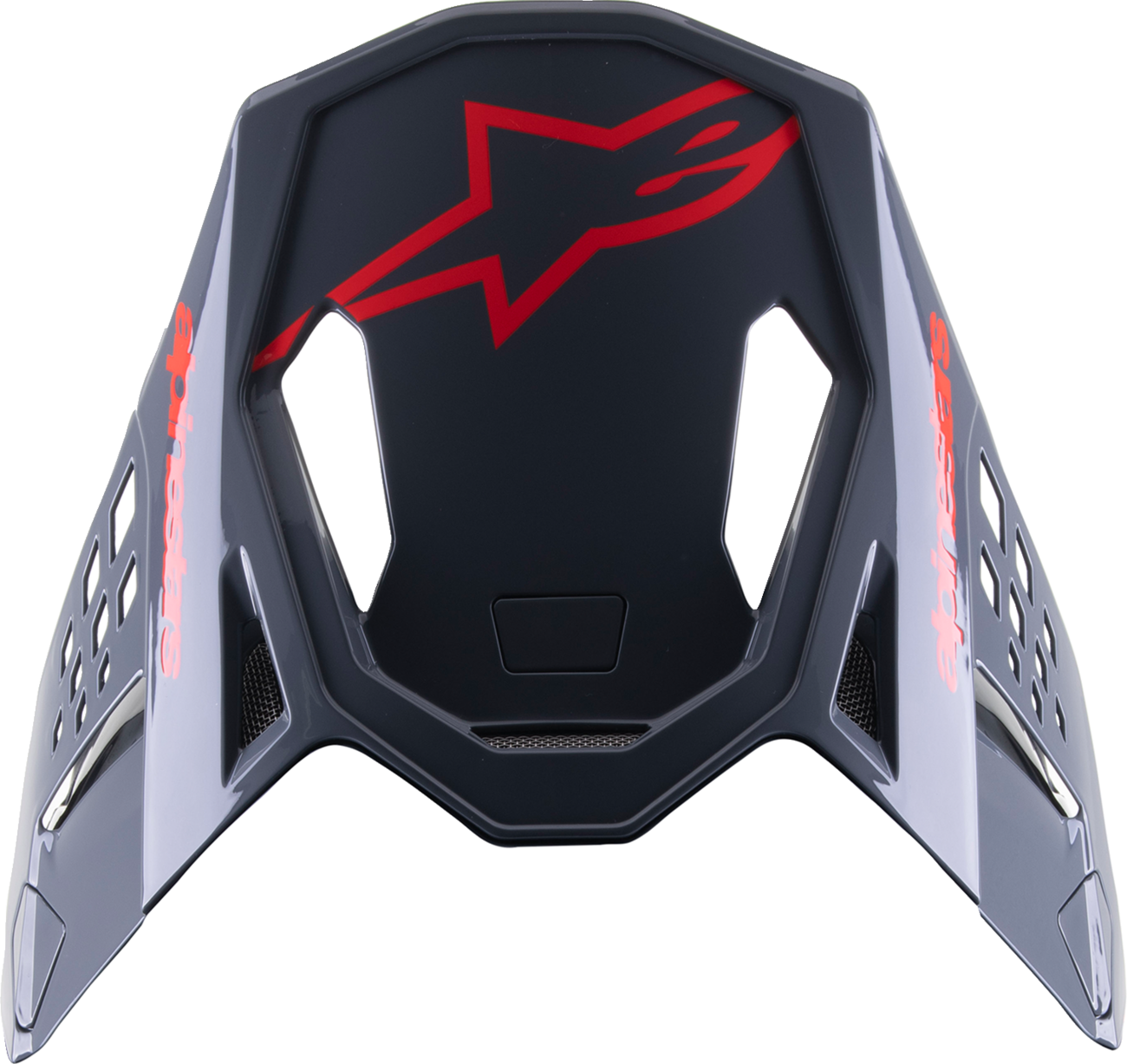 ALPINESTARS Supertech M8 Visor - Radium 2 - Gloss Black/Red 8981523-1397