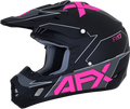 AFX FX-17 Helmet - Aced - Matte Black/Pink - XS 0110-6509