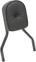 DRAG SPECIALTIES Sissy Bar Pad - Short  Pillow W/Piping  Black 0822-0301