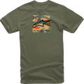 ALPINESTARS Free Camo T-Shirt - Military - Large 1232-72220-690L