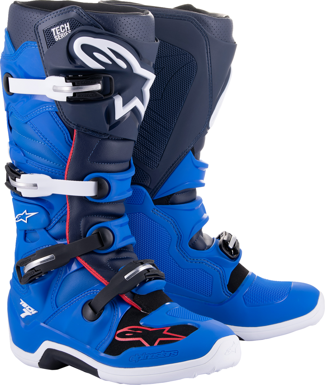 ALPINESTARS Tech 7 Boots - Blue/Red/Navy - US 7 2012014-7058-7