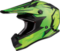 MOOSE RACING Youth F.I. Helmet - Agroid Camo - MIPS® - Yellow/Green - Medium 0111-1524
