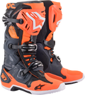 ALPINESTARS Tech 10 Boots Cool Grey/Orange Fluo Sz 11 2010020-9040-11