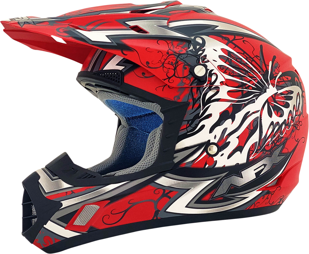 AFX FX-17 Helmet - Butterfly - Matte Ferrari Red - Medium 0110-7118