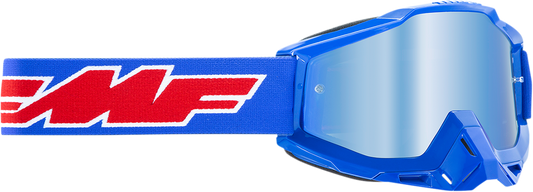 FMF Youth PowerBomb Goggles - Rocket - Blue - Blue Mirror F-50048-00002 2601-2997