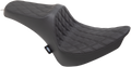 DRAG SPECIALTIES Predator III Seat - Double Diamond - Black Stitching FIT FLSTN W/O LUGG RACK 0802-1359