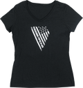 MOOSE RACING Women's Salute T-Shirt - Black - Small 3031-4166