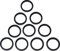 DRAG SPECIALTIES Fork Seals - 49 mm - 10-Pack SUG RETAIL IS FOR A PAIR 55-129-10