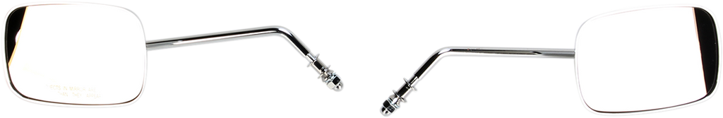 DRAG SPECIALTIES Rectangle Mirrors - Long - Chrome 60-0014/15X