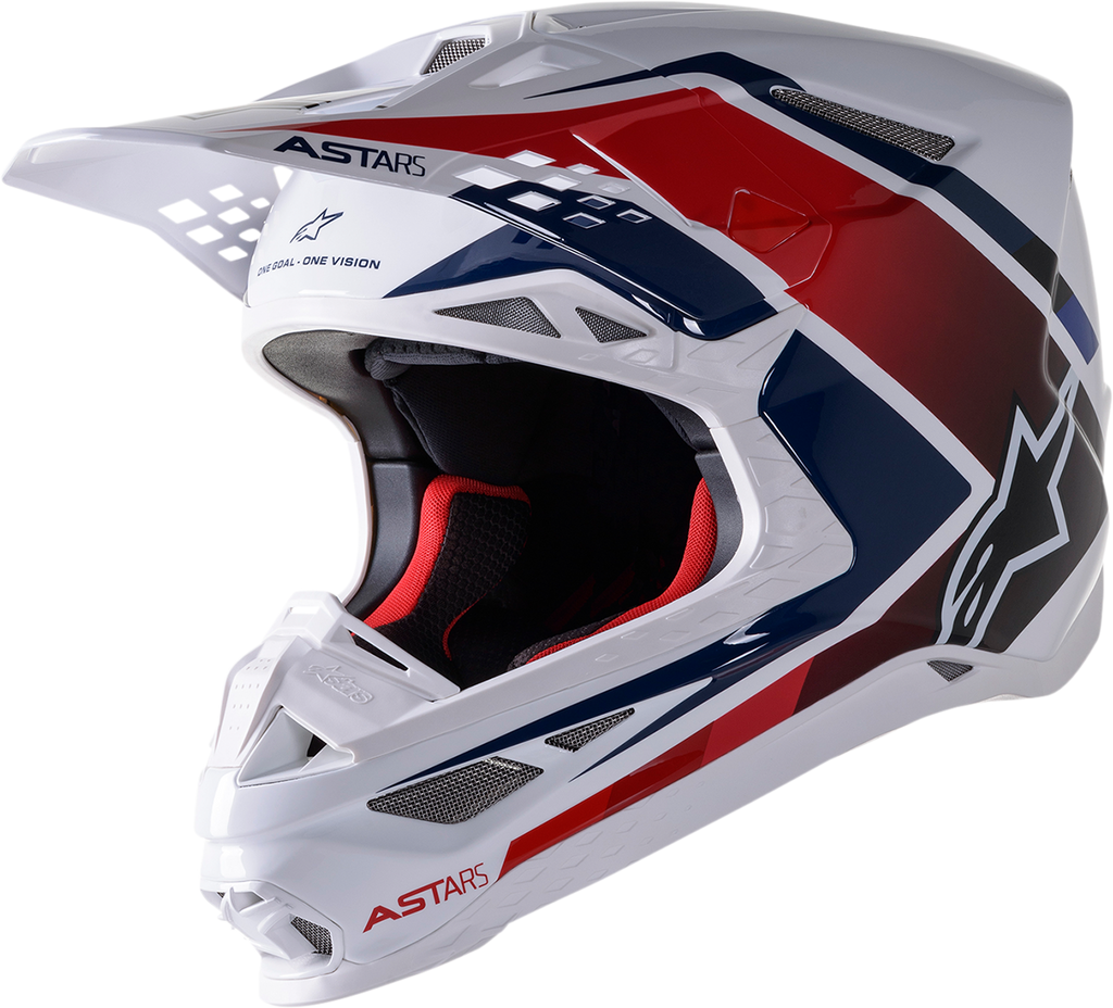 ALPINESTARS Supertech M10 Helmet - Meta 2 - MIPS® - White/Red/Blue - Small 8300422-2378-SM