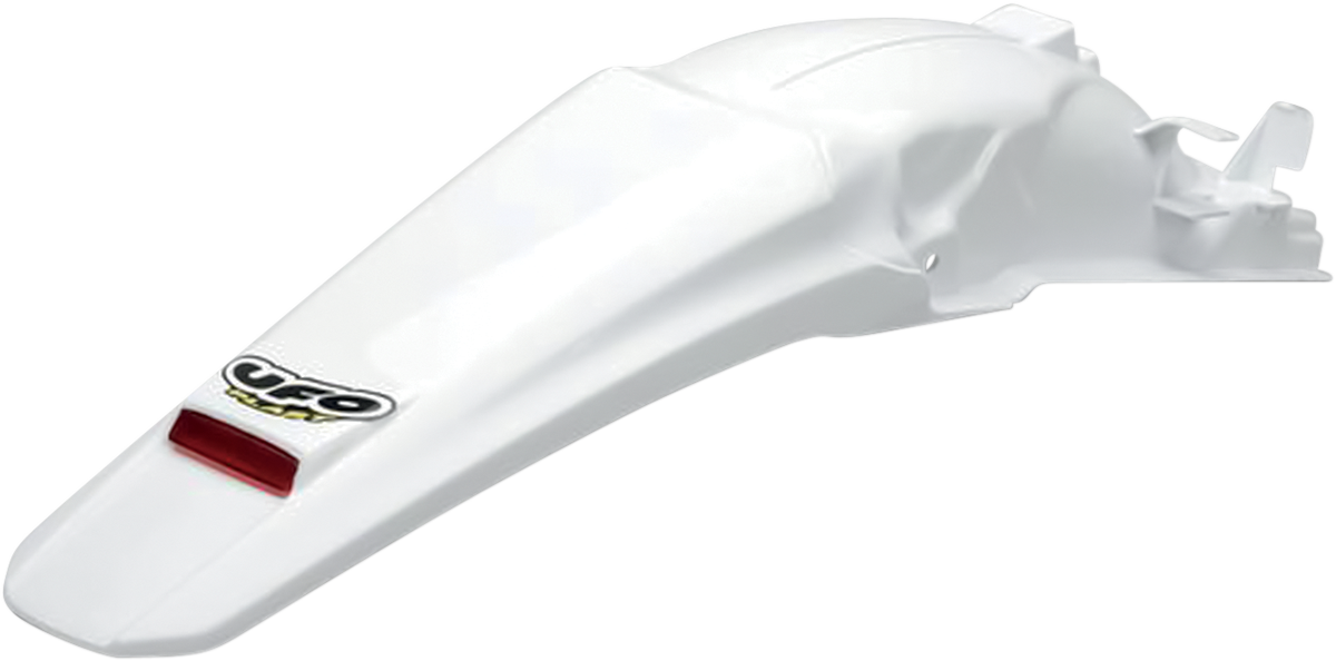 UFO Enduro Rear Fender with LED - White HO03646-041