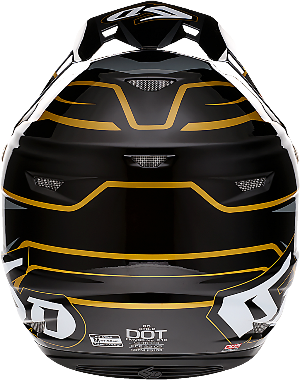 6D ATR-2 Helmet - Phase - Black/Gold - XS 12-2804