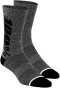 100% Rythym Merino Performance Socks - Heather Charcoal - Small/Medium 20051-00004