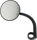 BILTWELL Mirror w/mount - Round - Black 6503-501-131