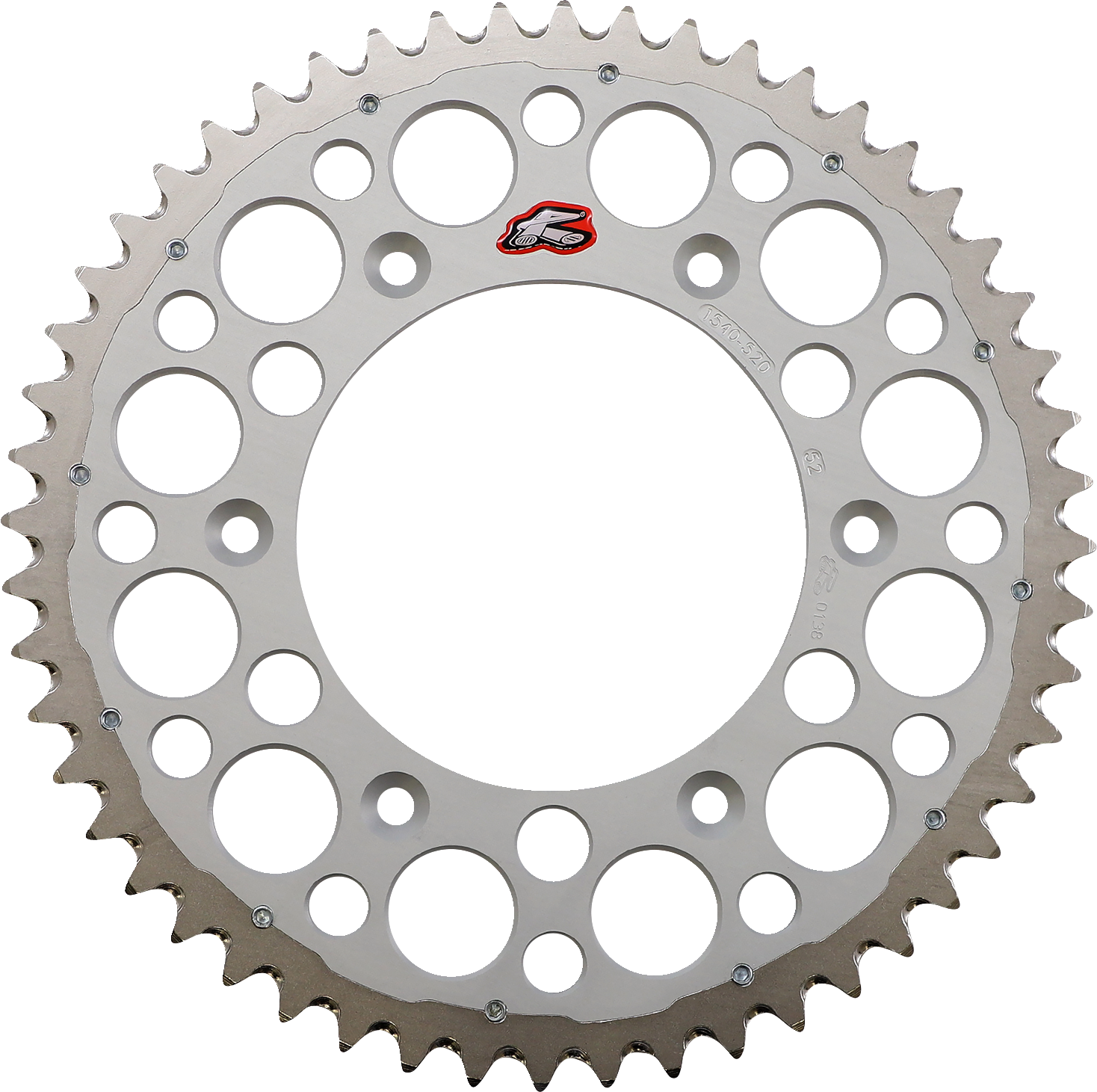 RENTHAL Twinring™ Rear Sprocket - 52 Tooth - Silver 1540-520-52GPSI