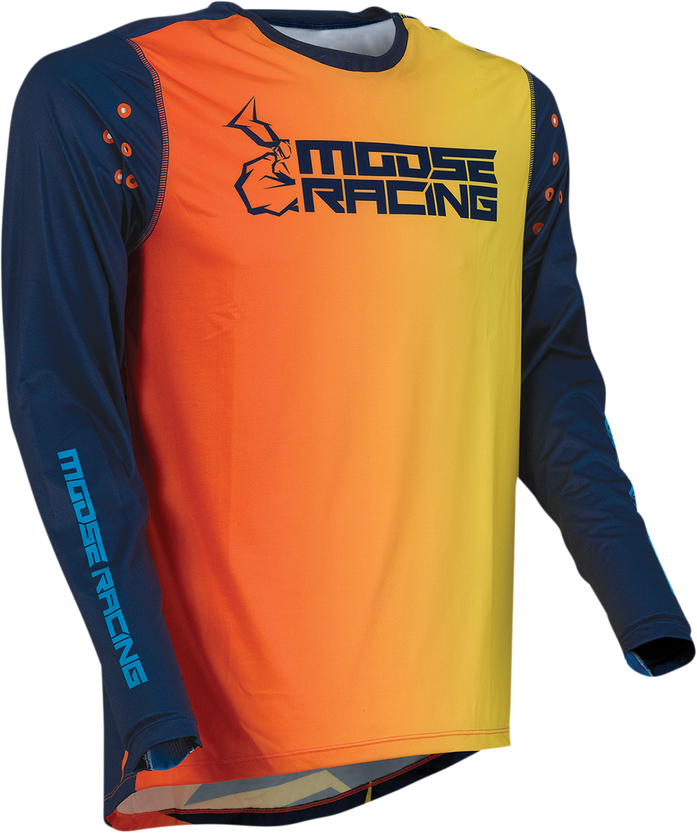 MOOSE RACING Agroid Jersey - Navy/Orange - Large 2910-6406
