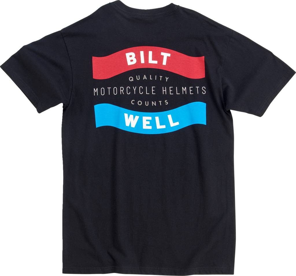 BILTWELL Badge T-Shirt - Black - 2XL 8101-074-006