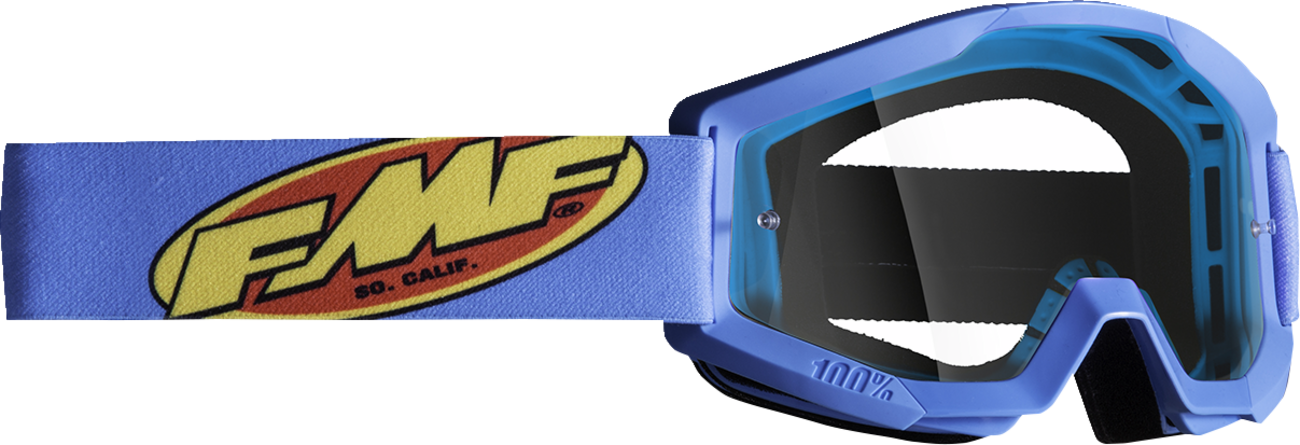 FMF Youth PowerCore Goggles - Core - Cyan - Clear F-50054-00005 2601-3185