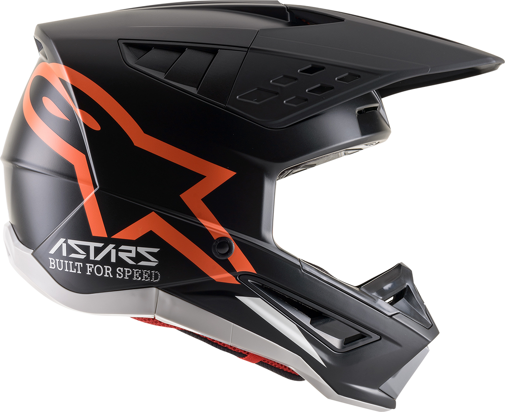 ALPINESTARS SM5 Helmet - Compass - Matte Black/Orange Fluo - Large 8303321-1149-LG
