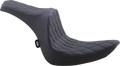 DRAG SPECIALTIES Predator III Seat - Double Diamond - Black w/ Black Stitching - Softail '06-'17 8021438