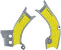 ACERBIS X-Grip Frame Guards - Gray/Yellow 2686601120