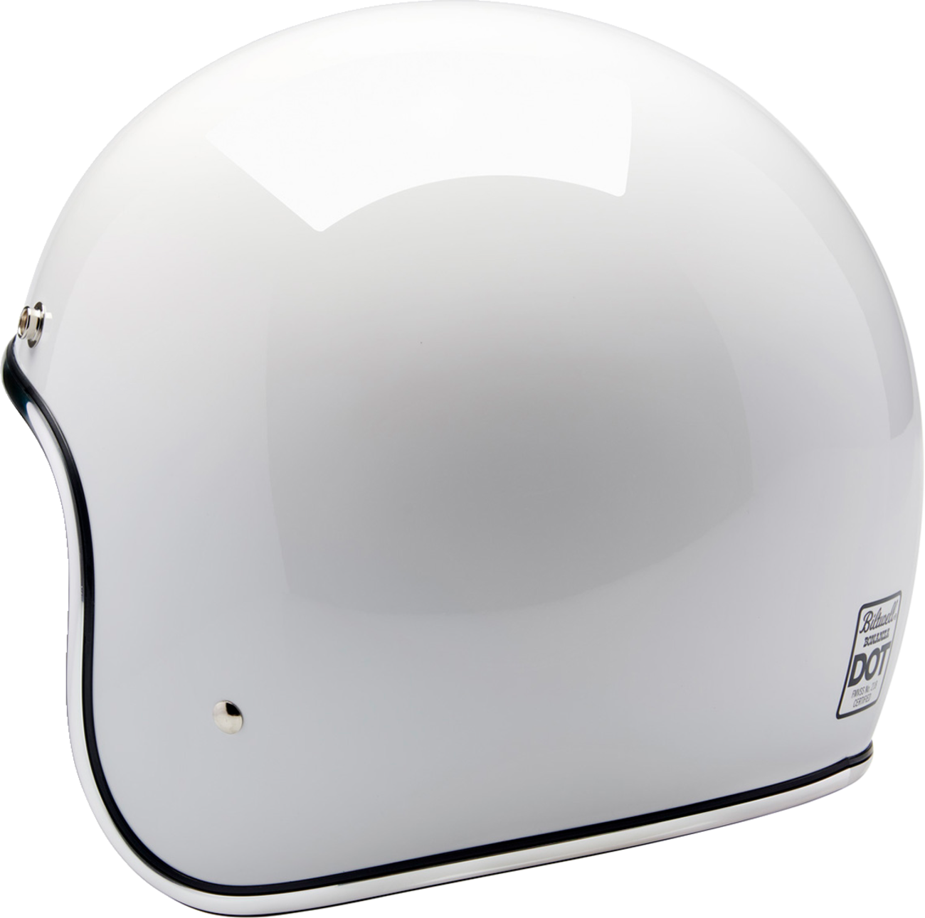 BILTWELL Bonanza Helmet - Gloss White - Medium 1001-164-203