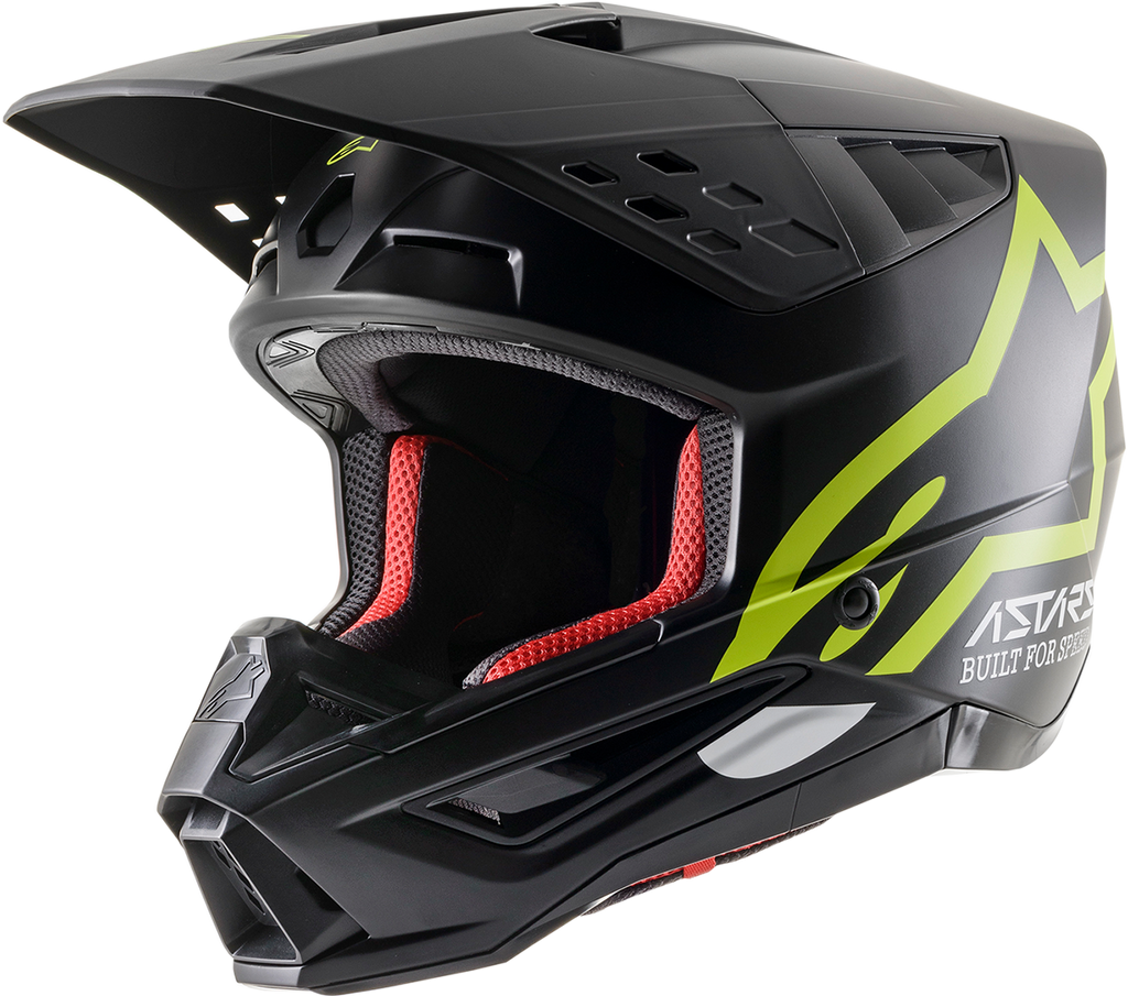 ALPINESTARS SM5 Helmet - Compass - Matte Black/Yellow Fluo - Large 8303321-1559-LG