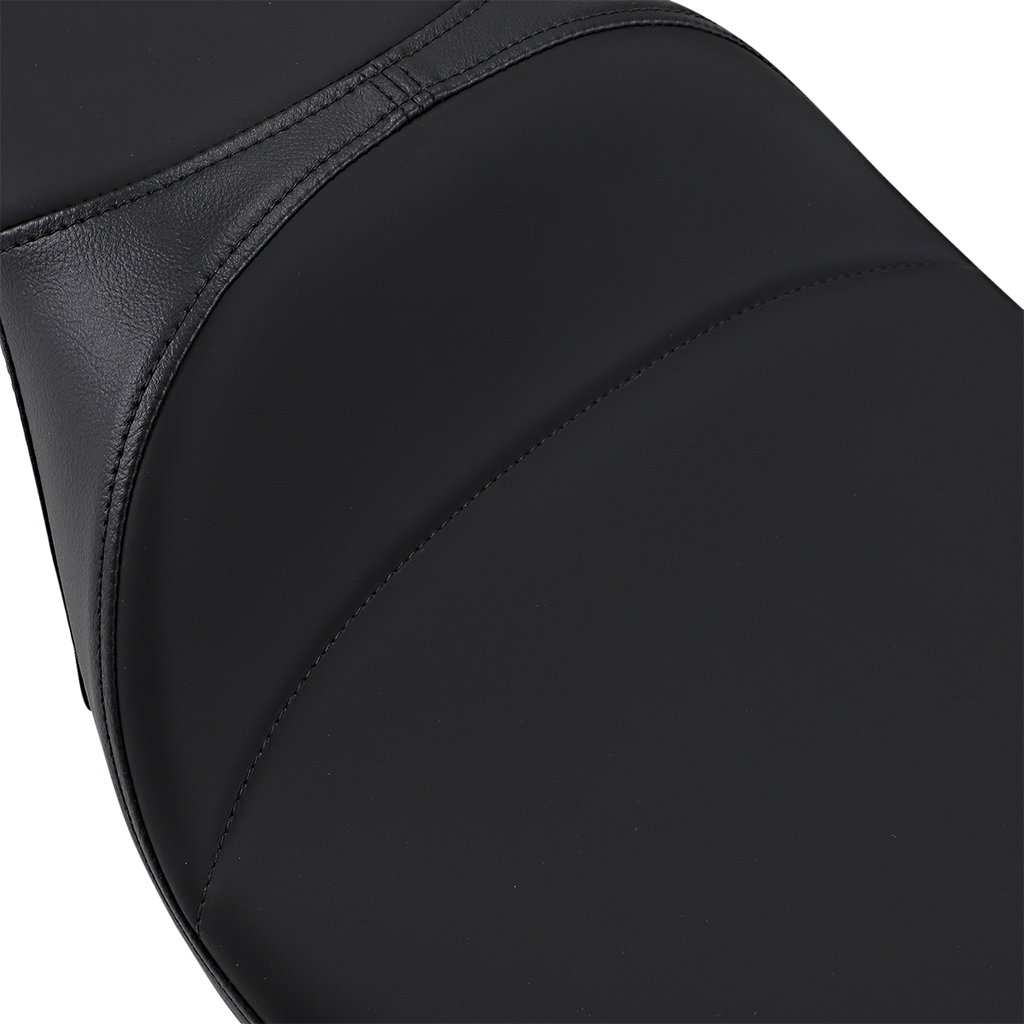DRAG SPECIALTIES Extended Reach Predator Seat - Mild Stitched - FL '08-'22 0801-1006