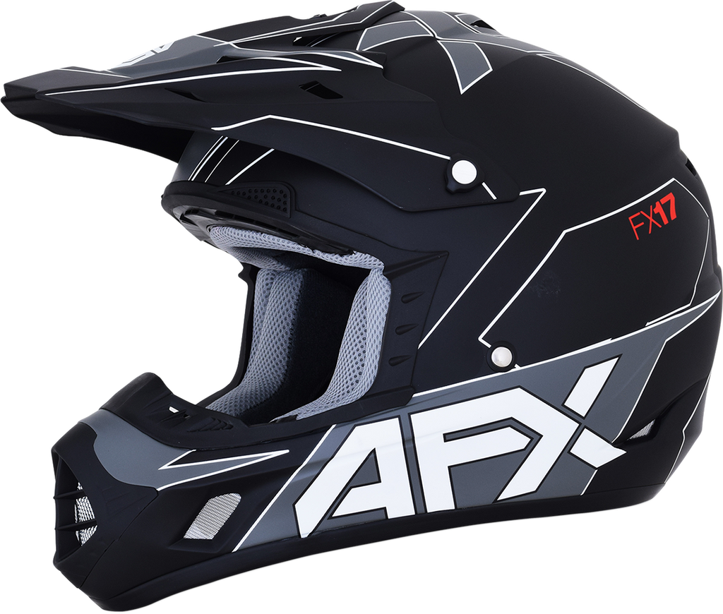 AFX FX-17 Helmet - Aced - Matte Black/White - 2XL 0110-6493