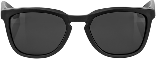 100% Hudson Sunglasses - Black - Smoke 61028-100-57