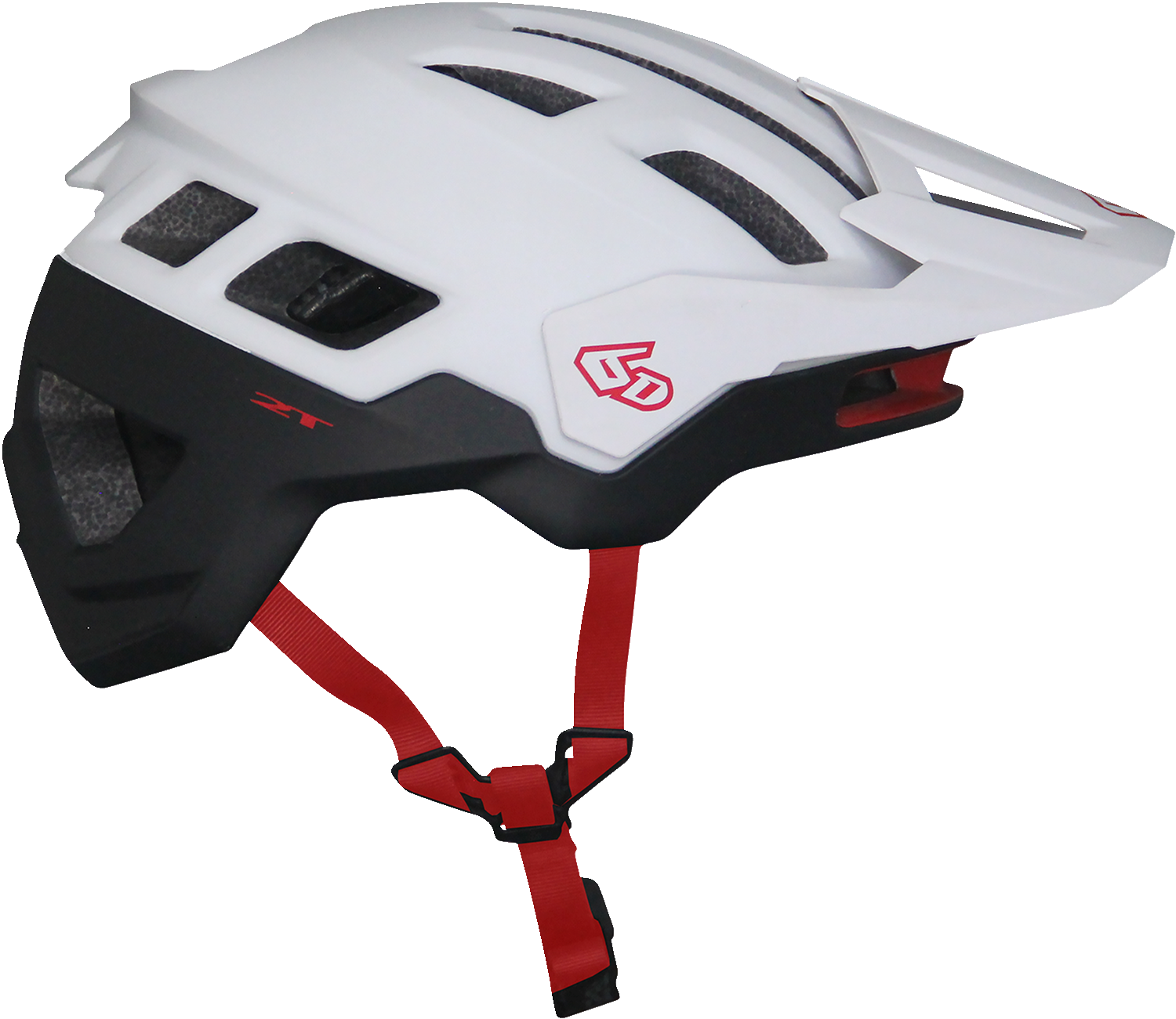 6D ATB-2T Helmet - Ascent - White/Black Matte - XS/S 23-0024