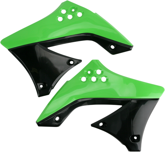 ACERBIS Radiator Shrouds - Green/Black 2141711089