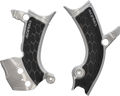 ACERBIS X-Grip Frame Guards - Silver/Black - YZ 250F/450F 2981441015