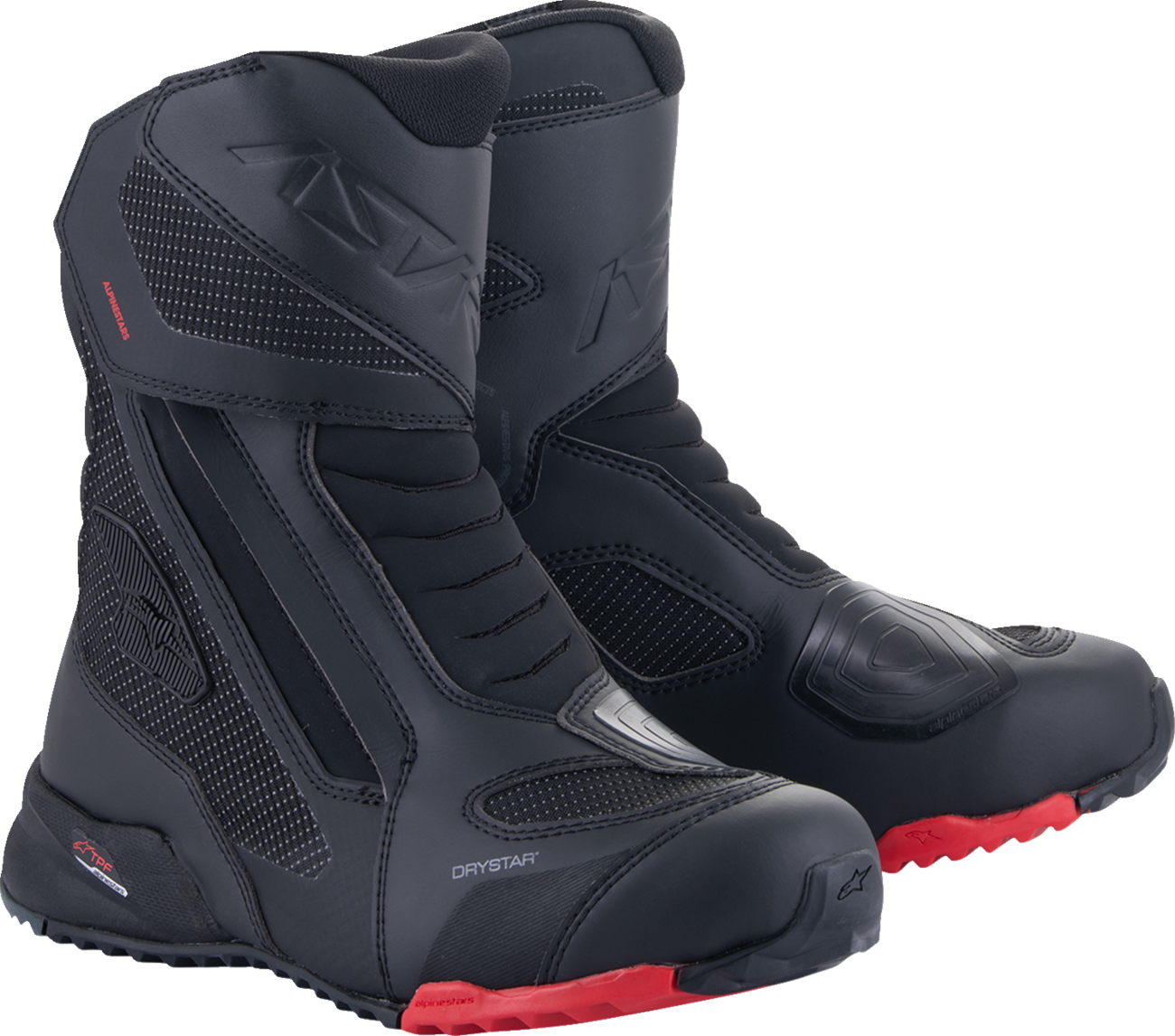 ALPINESTARS RT-7 Drystar® Boots - Black/Red - US 11.5 / EU 45 2443023-13-45
