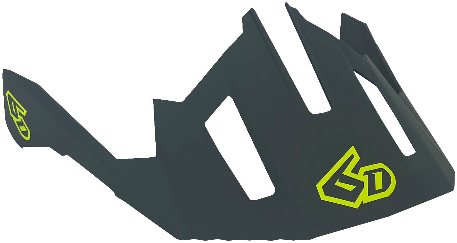 6D ATB-2T Visor - Ascent - Neon Yellow - XS/S 77-0132