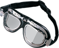 DRAG SPECIALTIES Red Baron Goggles - Stainless Steel 220028-BX3