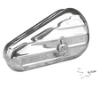 DRAG SPECIALTIES Left Teardrop Toolbox - Chrome 74348