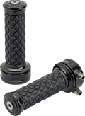 BILTWELL Grips - Alumicore - Custom - Black 6606-201-01