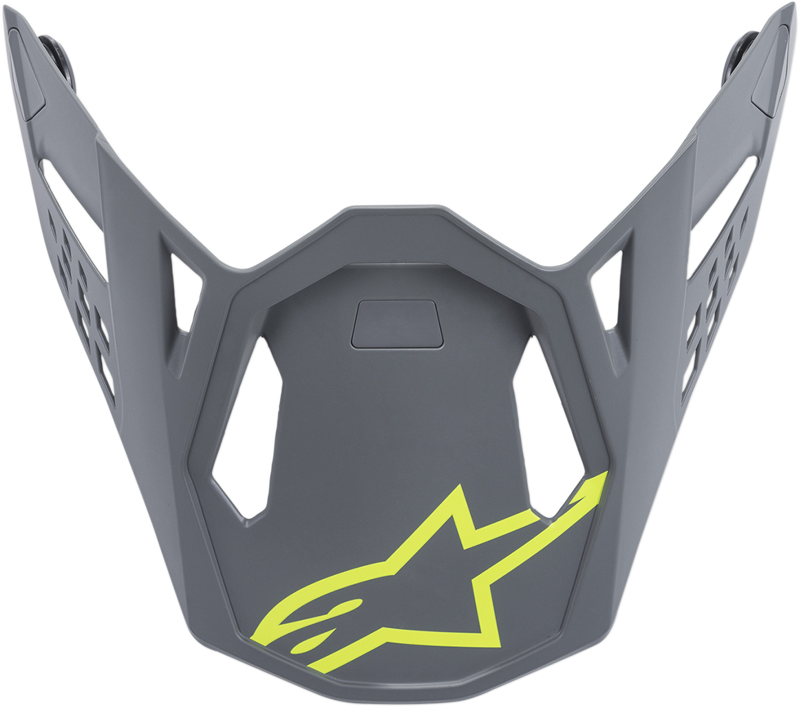 ALPINESTARS Supertech M8 Visor - Radium - Matte Black/Mid Gray/Yellow Fluo 8981519-9004